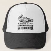 Funny Gator Hunter - Gunna Git a Big'un Trucker Pet (Voorkant)