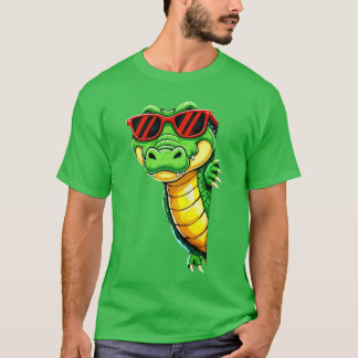 Funny Gator with Sunglasses Lovers for Men Women G T-shirt
