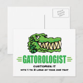 Funny Gators Briefkaart (Voorkant / Achterkant)