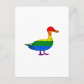 Funny Gay and Lesbian Pride Duck, Quack Quack Briefkaart (Voorkant)