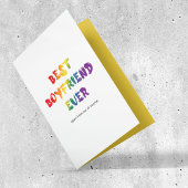 Funny Gay Best Boyvriend Ever Feestdagen Kaart