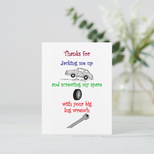 Funny Gay Briefkaart (Staand voorkant)