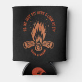 Funny Gay Cuzzi Heated Rivalry Cabin Campfire Blikjeskoeler (Voorkant)