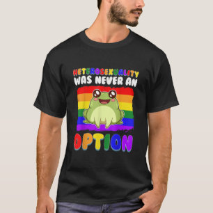 Funny Gay Frog LGBT Flag Rainbow Pride Frog Kawaii T-shirt