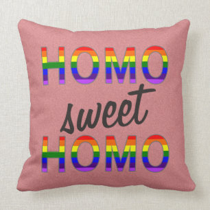 Funny Gay Homo Sweet Homo Kussen