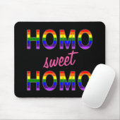 Funny Gay Homo Sweet Homo Muismat (Met muis)