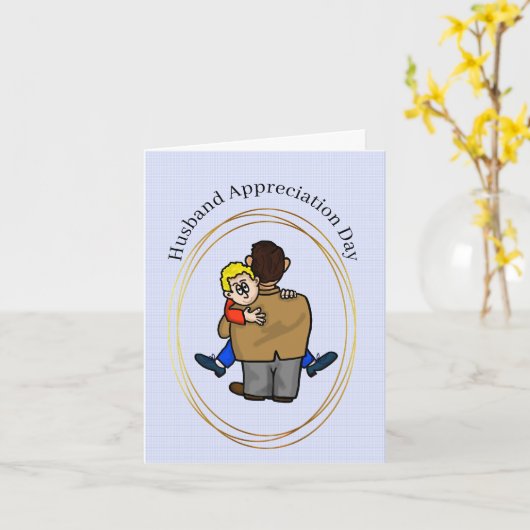 Funny Gay Husband Appreciation Day Card Kaart (Gele Bloem)