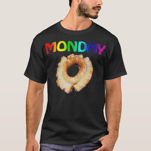 Funny Gay Maandag Doughnut Meme LGBTQ Pride Month  T-shirt (Voorkant)