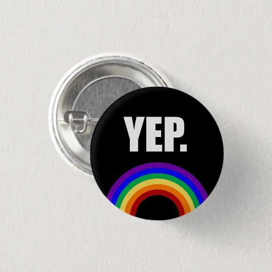 Funny Gay Pride Flag Pin back Button (Voorkant /achterkant)