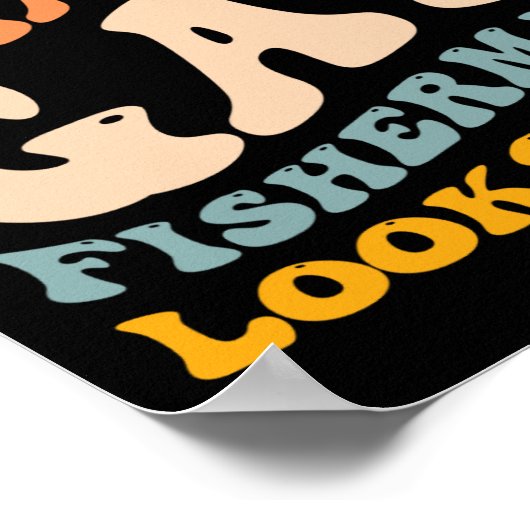 Funny Gay Pride Vist wat een homoseksuele visser e Poster (Hoek)