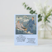 Funny Gay Yule Log Briefkaart (Staand voorkant)