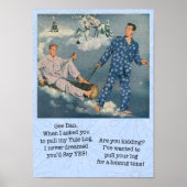 Funny Gay Yule Log Poster (Voorkant)