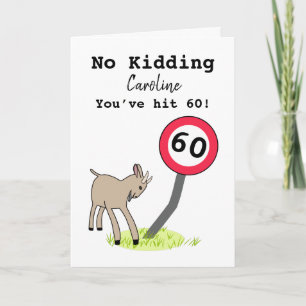 Funny geat 60e verjaardagskaart kaart
