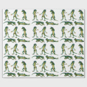 Funny Gecko Gift wrap elke keer Cadeaupapier (Vlak)