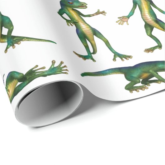 Funny Gecko Gift wrap elke keer Cadeaupapier (Rol Hoek)