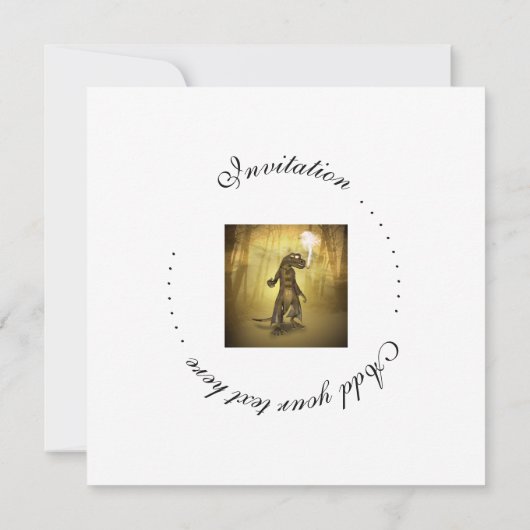 Funny gecko kaart (Achterkant)