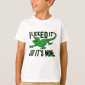 Funny Gecko Reptile Design T-shirt (Voorkant)