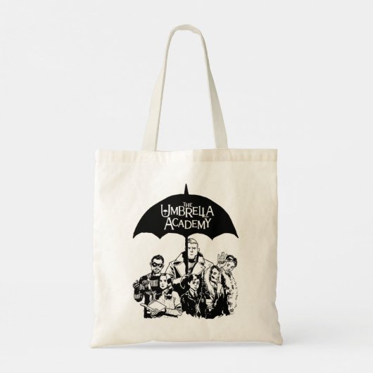 Funny geeft het paraplu van de academie voor blikj tote bag (Achterkant)
