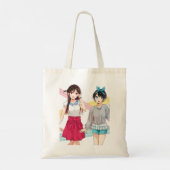 Funny geeft Japans Kanojo Comics Okarishimasu Id Tote Bag (Achterkant)