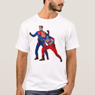 Funny geeft Kind gevaar en kapitein Man Heroic vol T-shirt