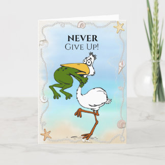 Funny geeft nooit de Kaart van kikkerbroekvogel op