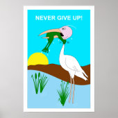 Funny geeft nooit kikkervogel op poster (Voorkant)