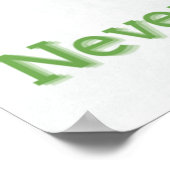 Funny geeft nooit op #Frog Choking Bird Poster (Hoek)