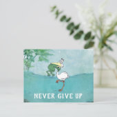 Funny geeft Pelican-Briefkaart nooit op Briefkaart (Staand voorkant)