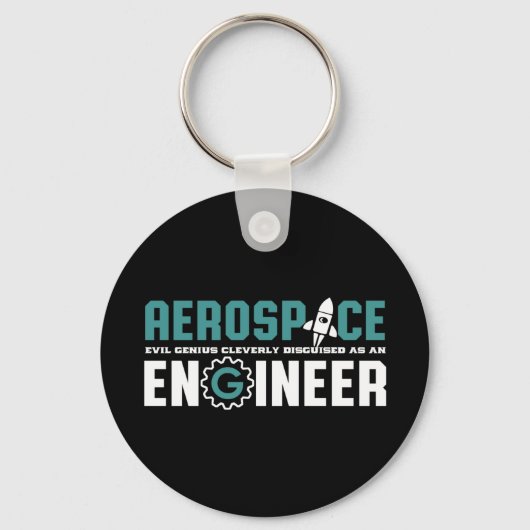 Funny Geek Engineer Aerospace Engineering Major Sleutelhanger (Voorkant)