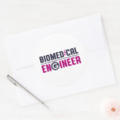Funny Geek Engineer Biomedical Engineering Major Ronde Sticker (Envelop)