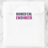 Funny Geek Engineer Biomedical Engineering Major Ronde Sticker (Tas)