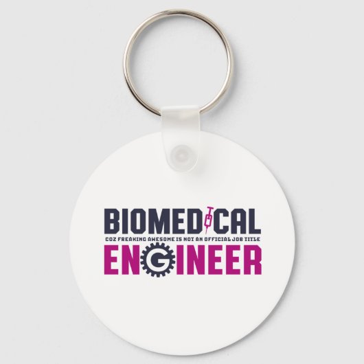 Funny Geek Engineer Biomedical Engineering Major Sleutelhanger (Voorkant)