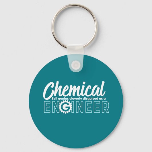 Funny Geek Engineer Chemical Engineering Major Sleutelhanger (Voorkant)