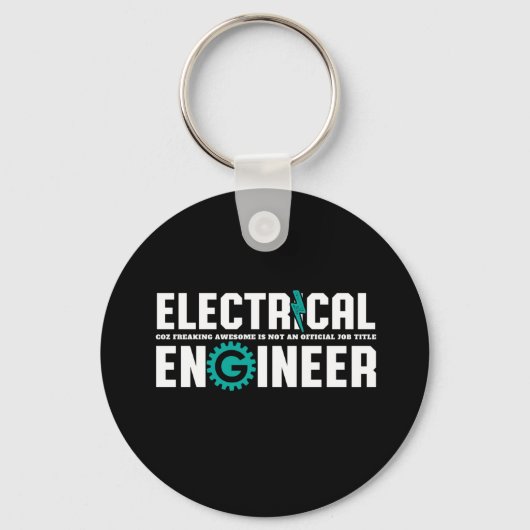 Funny Geek Engineer Electrical Engineering Humor Sleutelhanger (Voorkant)