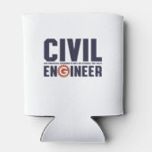 Funny Geek Engineer Humor Civil Engineering job Blikjeskoeler (Achterkant)
