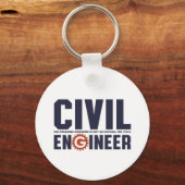 Funny Geek Engineer Humor Civil Engineering job Sleutelhanger (Voorkant)