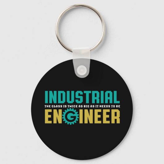 Funny Geek Engineer Industrial Engineering Student Sleutelhanger (Voorkant)
