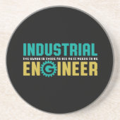 Funny Geek Engineer Industrial Engineering Student Zandsteen Onderzetter (Voorkant)