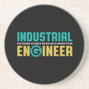 Funny Geek Engineer Industrial Engineering Student Zandsteen Onderzetter