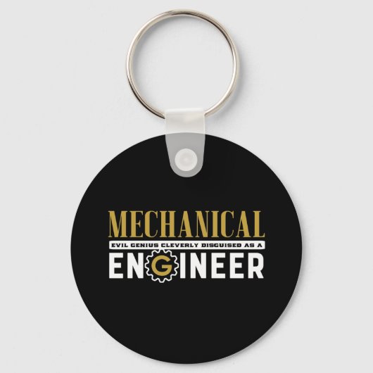Funny Geek Engineer Mechanical Engineering Student Sleutelhanger (Voorkant)