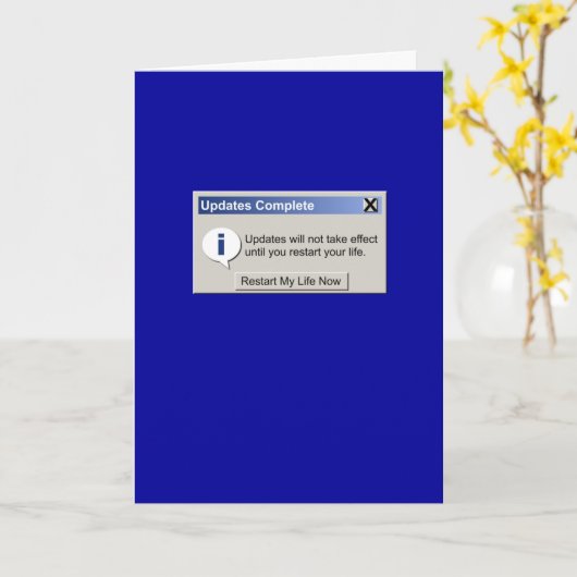 Funny Geek Gezegde Wenskaart Kaart (Gele Bloem)