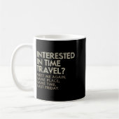 Funny Geek Gift Time Travel Paradox  Koffiemok (Links)