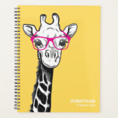 Funny Geek Giraffe Naam 2026 Planner (Voorkant)