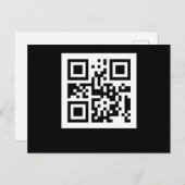 Funny Geek Human QR Code Barcode Code Scanner Briefkaart (Voorkant / Achterkant)