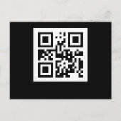 Funny Geek Human QR Code Barcode Code Scanner Briefkaart (Voorkant)