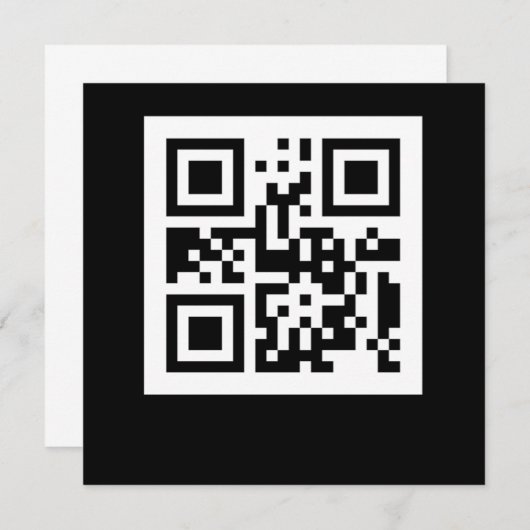 Funny Geek Human QR Code Barcode Code Scanner Kaart (Voorkant / Achterkant)