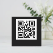 Funny Geek Human QR Code Barcode Code Scanner Kaart (Staand voorkant)