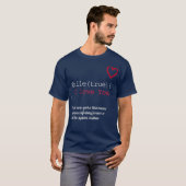 Funny Geek Lover terwijl ik van je hou T-shirt (Voorkant volledig)
