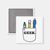 Funny GEEK Pocket Protector Magneet (Voorkant / Achterkant)