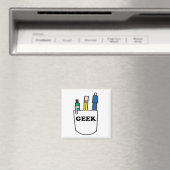 Funny GEEK Pocket Protector Magneet (Insitu (Vaatwasser))